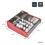 Citronic CSM4 Compact Mixer With USB / Bluetooth