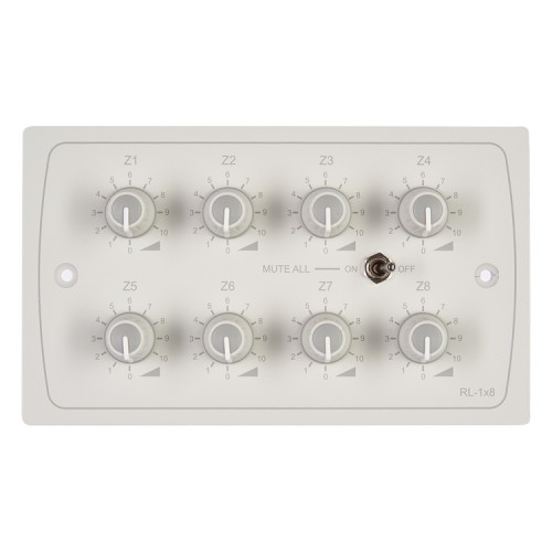 Cloud RL-1x8W Remote Level Control Plate in WHITE