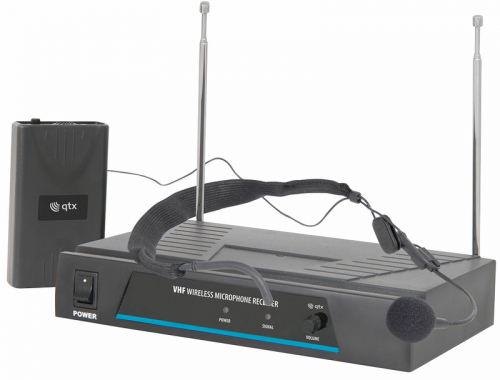 QTX VN1 Neckband Microphone VHF Wireless System 174.5 MHz