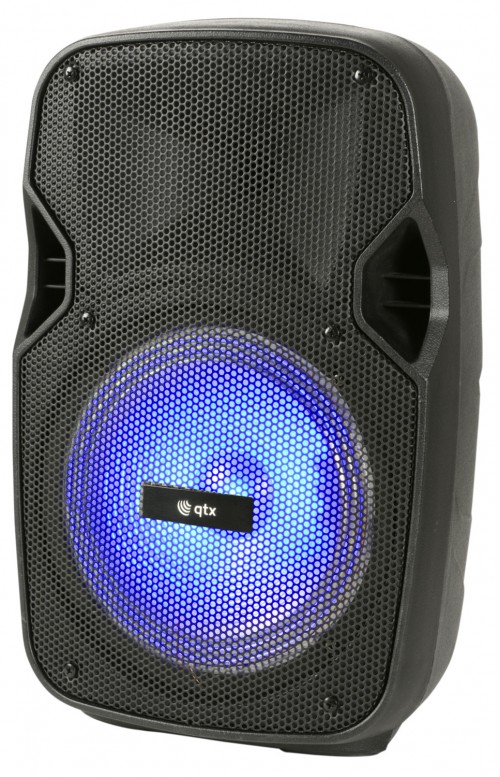 QTX PAL10 Portable PA Unit with Bluetooth, LED Effects
