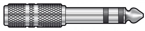 QTX Adaptors 6.3mm Stereo Jack Plug – 3.5mm Stereo Jack Socket