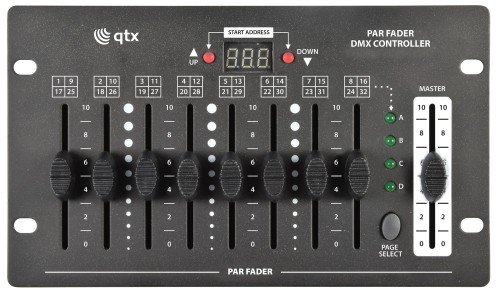 QTX Par Fader DMX Lighting Controller 32 Channels