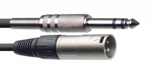 Stagg SAC10PSXM DL TRS 6.3mm Jack to Male XLR Plug 10M 33'