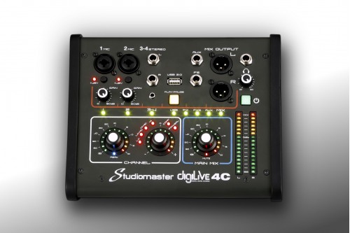 Studiomaster DIGILIVE 4C, 4 Input 1 Mic, 1 Stereo Mixer